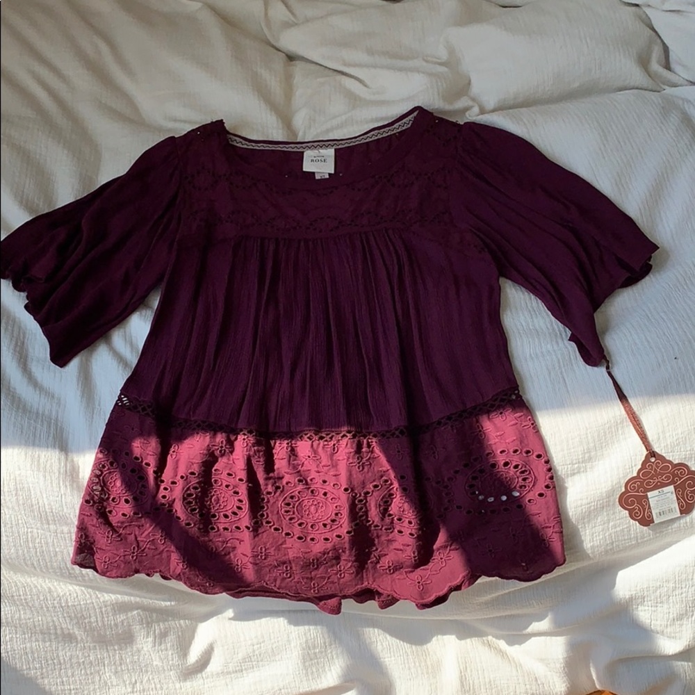 Maroon blouse